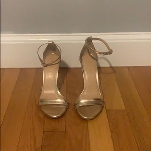 Lauren Conrad Runway Rose gold heels